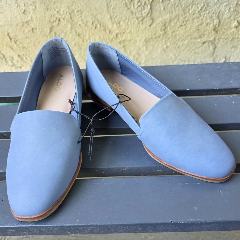 ALDO Women's Hollie Loafer Slip On Sky Blue Sz 6